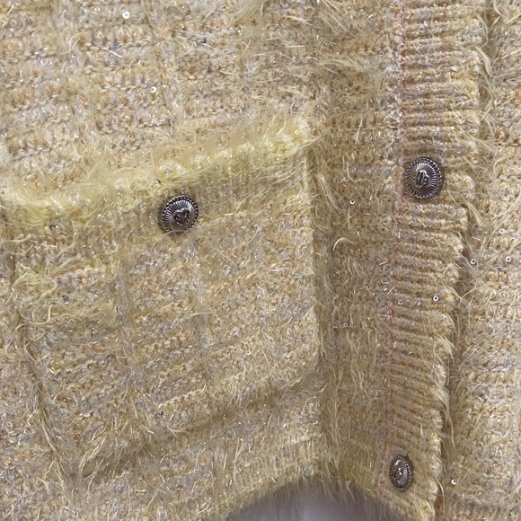 Maje Yellow Cardigan Sweater - Picture 5 of 15